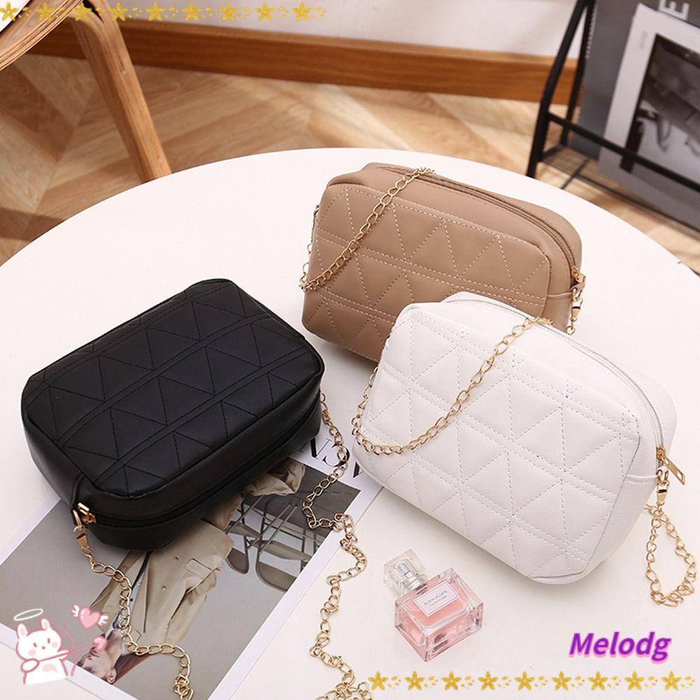 Túi Đeo Chéo Hình Vuông Cỡ Nhỏ Phối Dây Đeo Sợi Xích Thời Trang