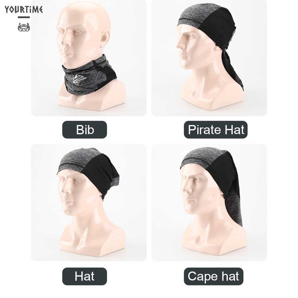 Khăn Bandana Lụa Lạnh Che Phủ Mặt Và Cổ Chống Tia UV Khi Chơi Thể Thao Ngoài Trời