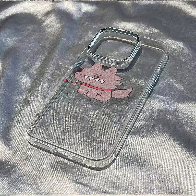 ✅Ốp Điện Thoại Mềm Chống Sốc In Hình Sói Xám Cho Iphone 14Pro13In plus11 12Xs7 8max