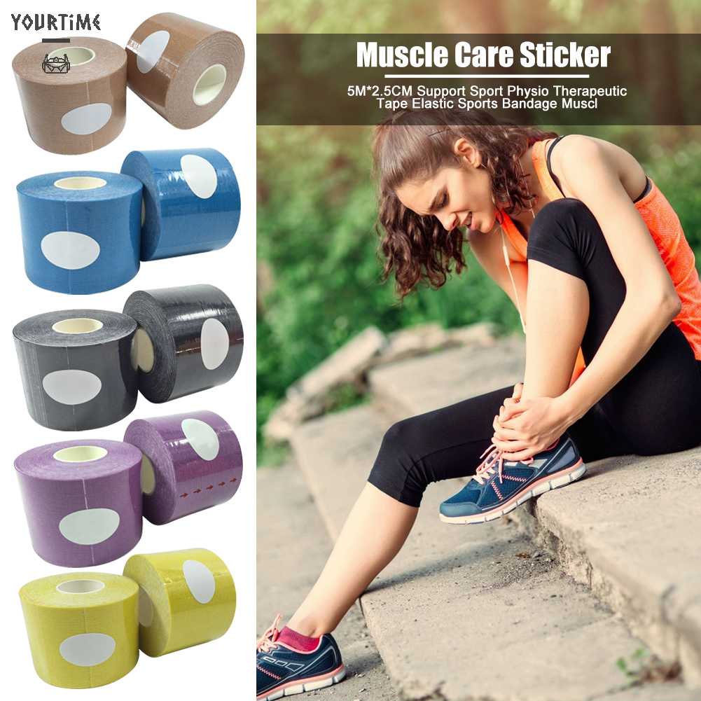 1 Cuộn Băng Dán Cơ Co Dãn Tập Thể Thao