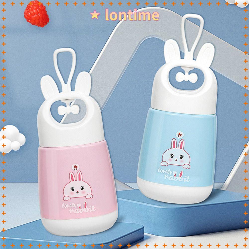 Bình Nước Thủy Tinh 380ml Chống Rò Rỉ Họa Tiết Hoạt Hình