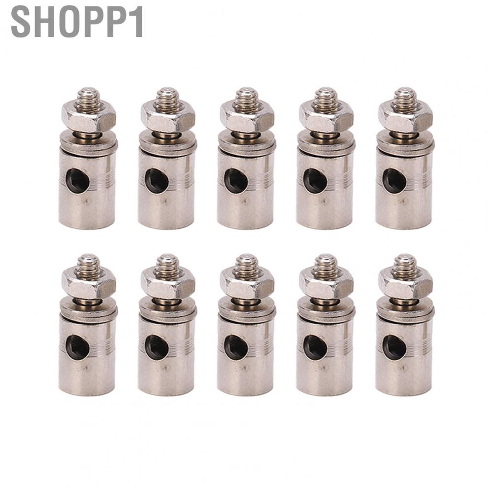 Shopp1 10pcs RC 1.8mm Pushrod Connector Linkage Stoppers For Model Airplane Plane
