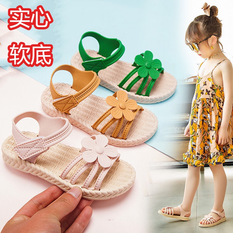 Giày Sandal Đế Mềm Chống Trượt Phong Cách Công Chúa Thời Trang Mùa Hè 2023 Kích Thước Vừa Và Lớn Dành Cho Bé Gái 2 Tuổi