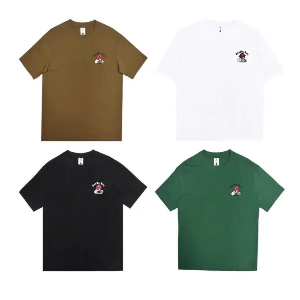 Áo Thun 100% Cotton Tay Ngắn Cổ Tròn In Họa Tiết Hoạt Hình Thời Trang Mùa Hè Cho Nam