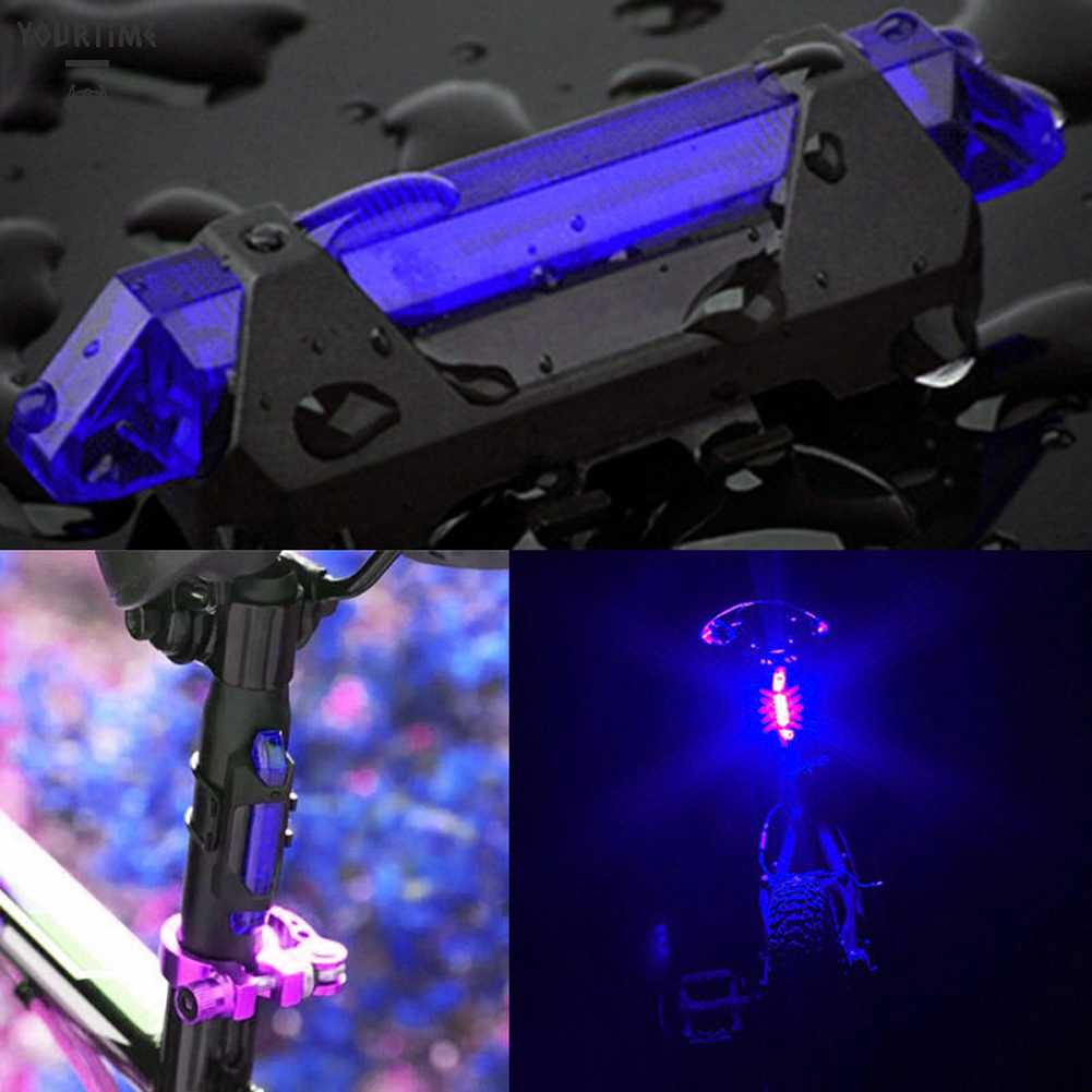 Đèn LED Cảnh Báo Gắn Đuôi Xe Đạp Chống Nước Có Thể Sạc Lại Bằng Cổng