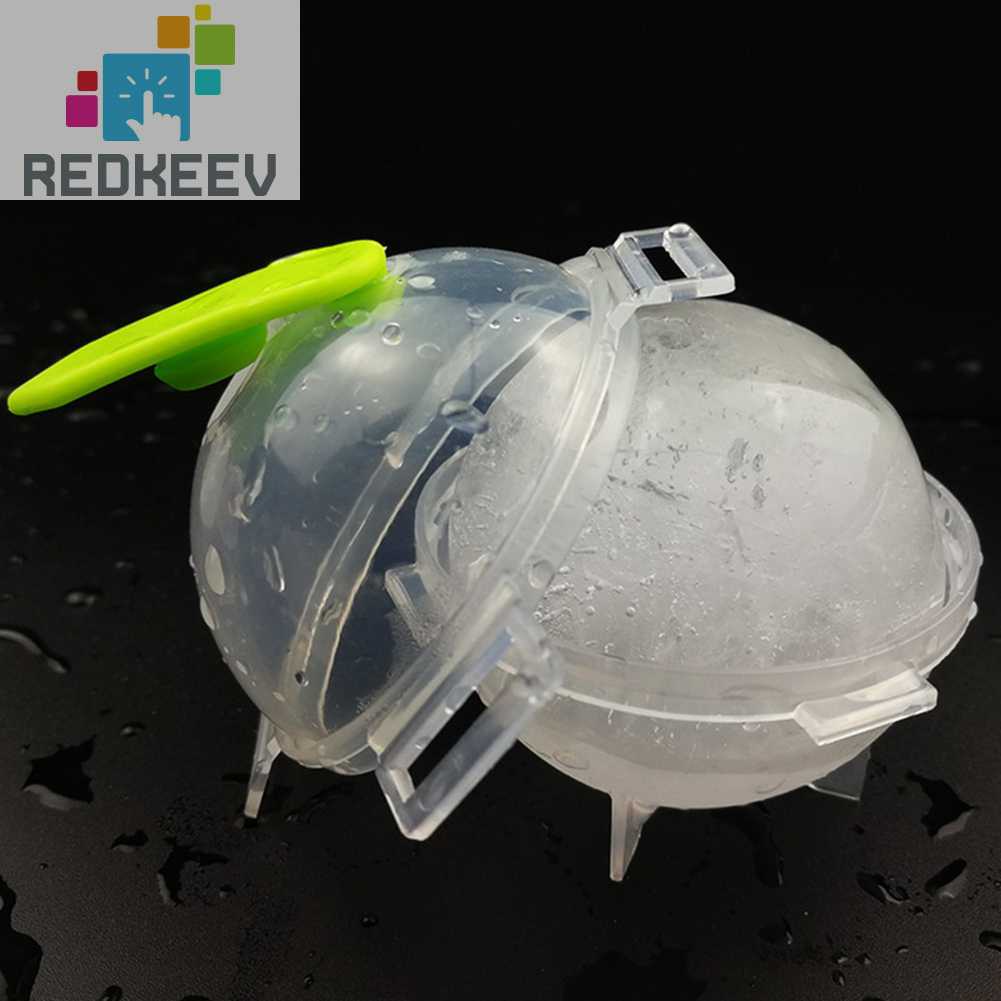 Set 4 Khuôn Làm Đá Hình Tròn Có Thể Tái Sử Dụng Màu Sắc Ngẫu Nhiên