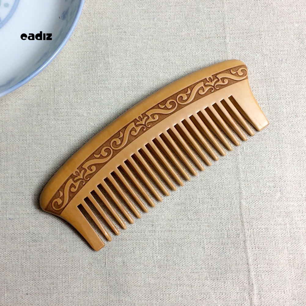Lược Chải Tóc Hai Mặt Bằng Gỗ Đào Tự Nhiên Chống Tĩnh Điện
