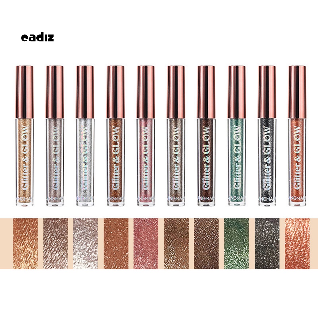 Set 10 Phấn Mắt Dạng Lỏng Chống Nhòe Màu Sắc Long Lanh Quyến Rũ