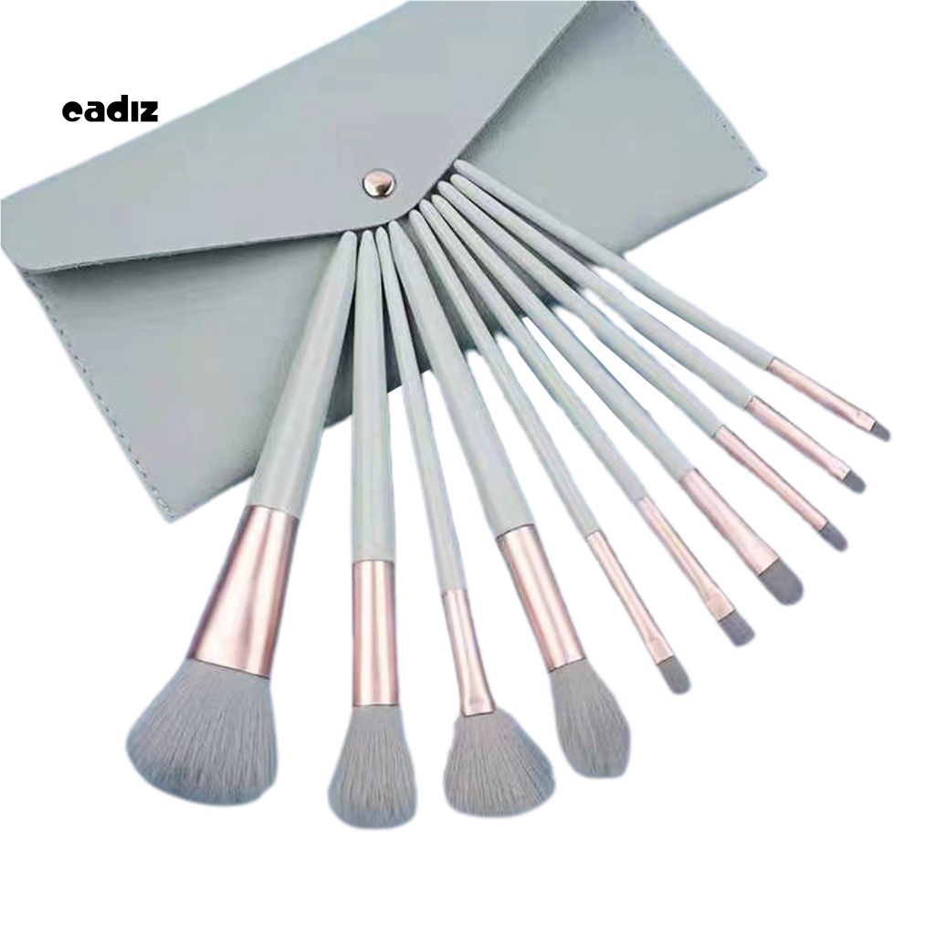 Bộ 10 Cọ Trang Điểm Nhẹ Chuyên Nghiệp Cho Salon Làm Đẹp