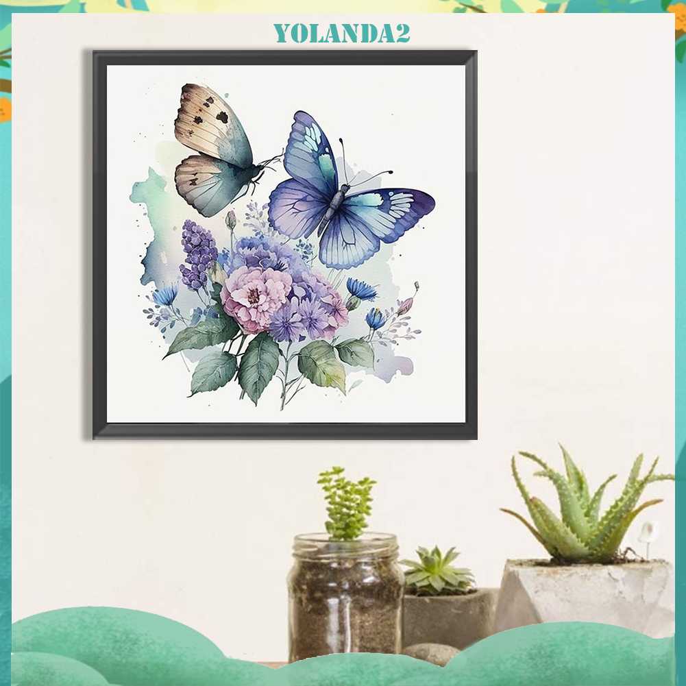 Tranh Đính Đá Kim Cương Toàn Bộ 5D DIY Hình Vẽ Hoa Trang Trí Nhà Cửa