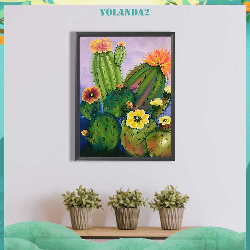 Tranh Đính Đá Kim Cương Toàn Bộ 5D DIY Hình Vẽ Hoa Trang Trí Nhà Cửa