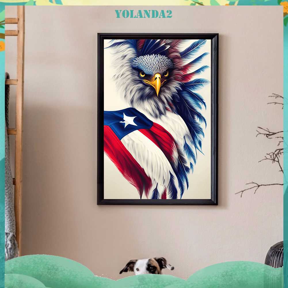 Tranh Đính Đá Kim Cương Toàn Bộ 5D DIY Hình Chim Đại Bàng