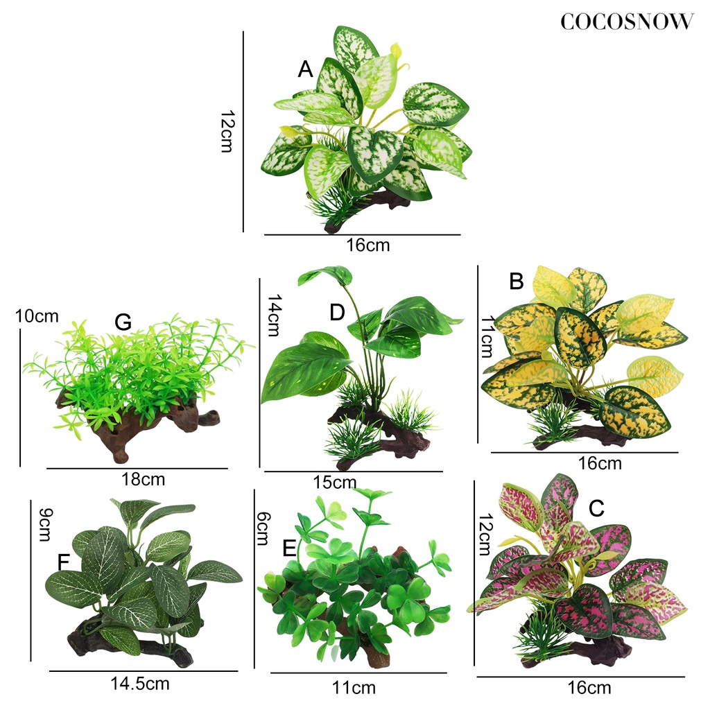 Cây Sen Đá Giả Bằng Nhựa Trang Trí Bể Cá