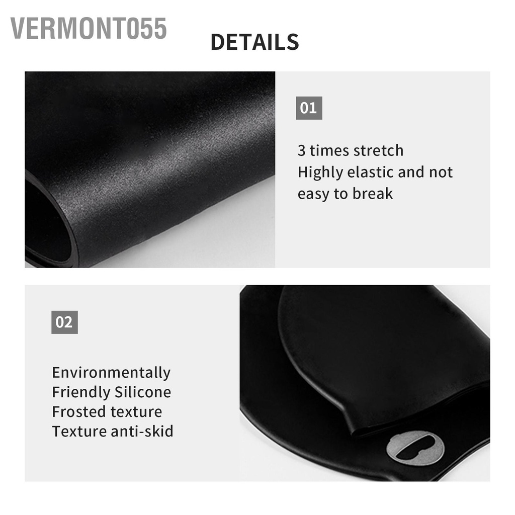 Vermont055 TOSWIM Mũ bơi dành cho người lớn có độ đàn hồi cao bằng silicon không thấm nước Kết cấu chống trượt
