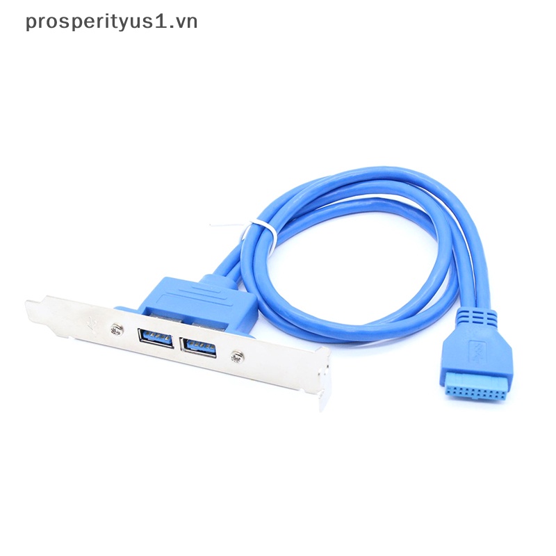 Cáp Nối Dài Bo Mạch Chủ 0.5m Hai Cổng USB Sang 20 Pin Tốc Độ Cao 5Gbps
