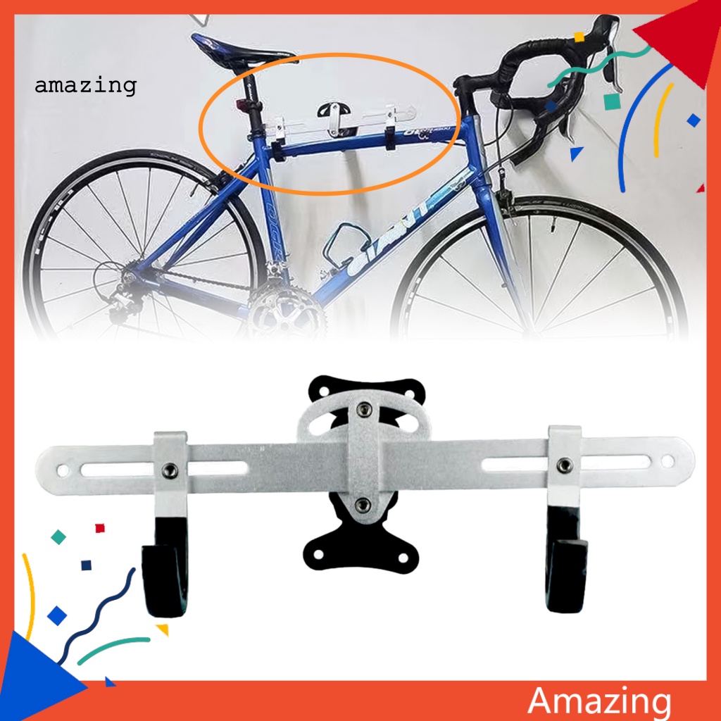 Móc Đôi Treo Xe Đạp Gắn Tường Màu Đen Có Thể Gập Lại Tiện Dụng
