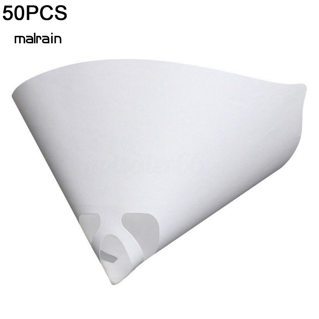 Bộ 50 Tấm Lọc Giấy Hình Nón Mật Độ Cao Màu Trắng 190 Micron Chuyên Dụng Cho Xe Hơi