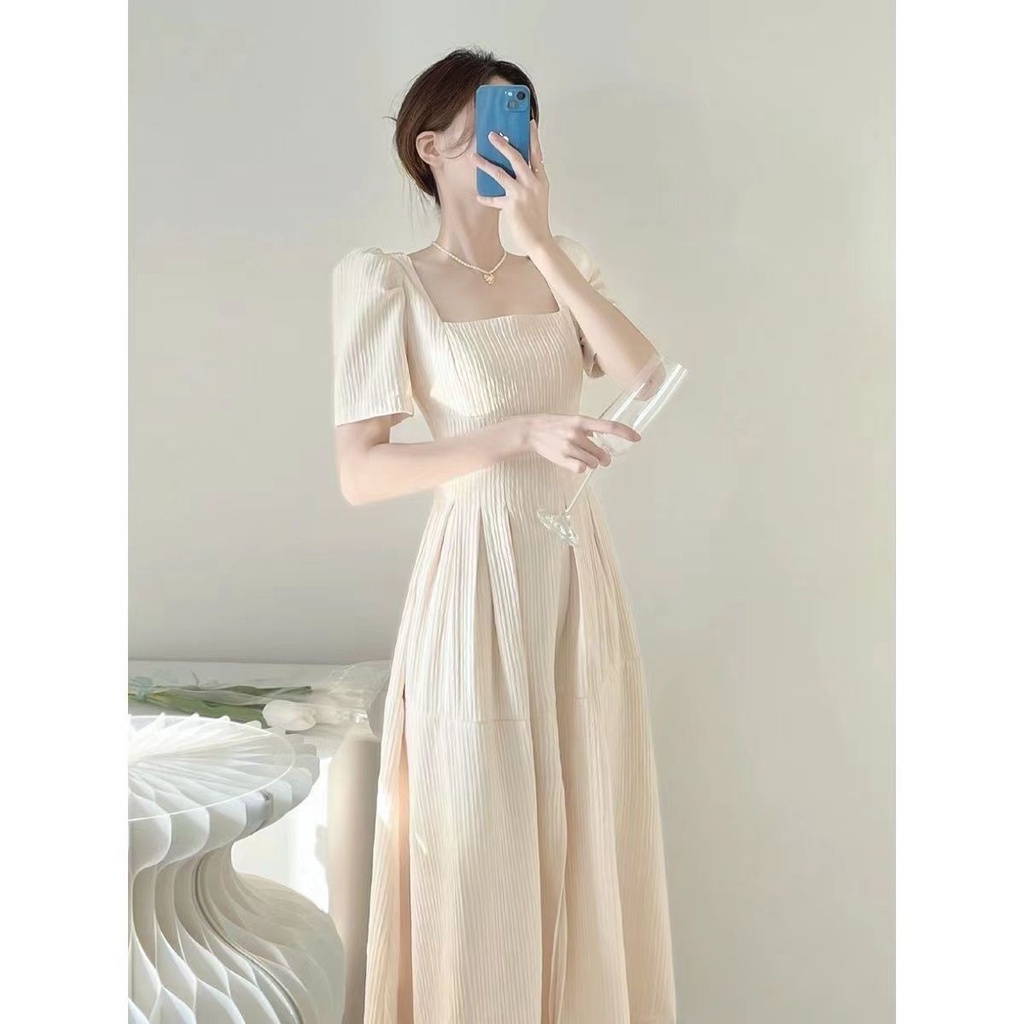 Đầm Thiết Kế Mới Xinh Xắn Thời Trang Mùa Hè Theo Phong Cách Pháp Cho Nữ