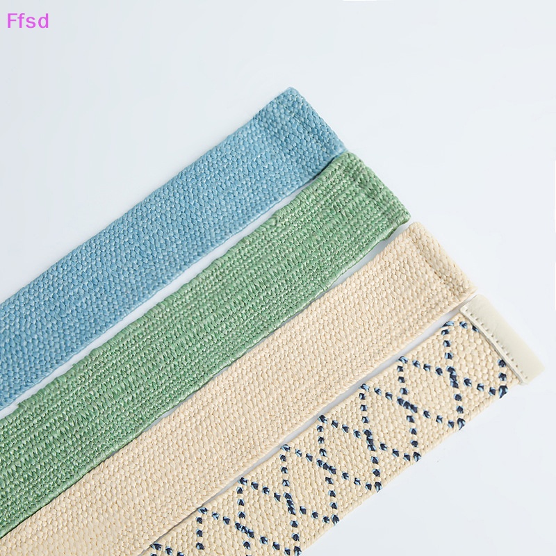 {Ffsd} Hàng Bán Chạy 1 Vòng Tay Bện Rơm Mỏng Lưng Thun / Tròn Cổ Điển Cho Nữ