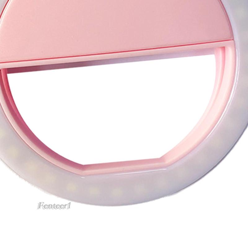 [Fenteer1] Đèn Selfie Kẹp Điện Thoại Di Động Dùng Để Trang Điểm Chụp Ảnh Tự Sướng