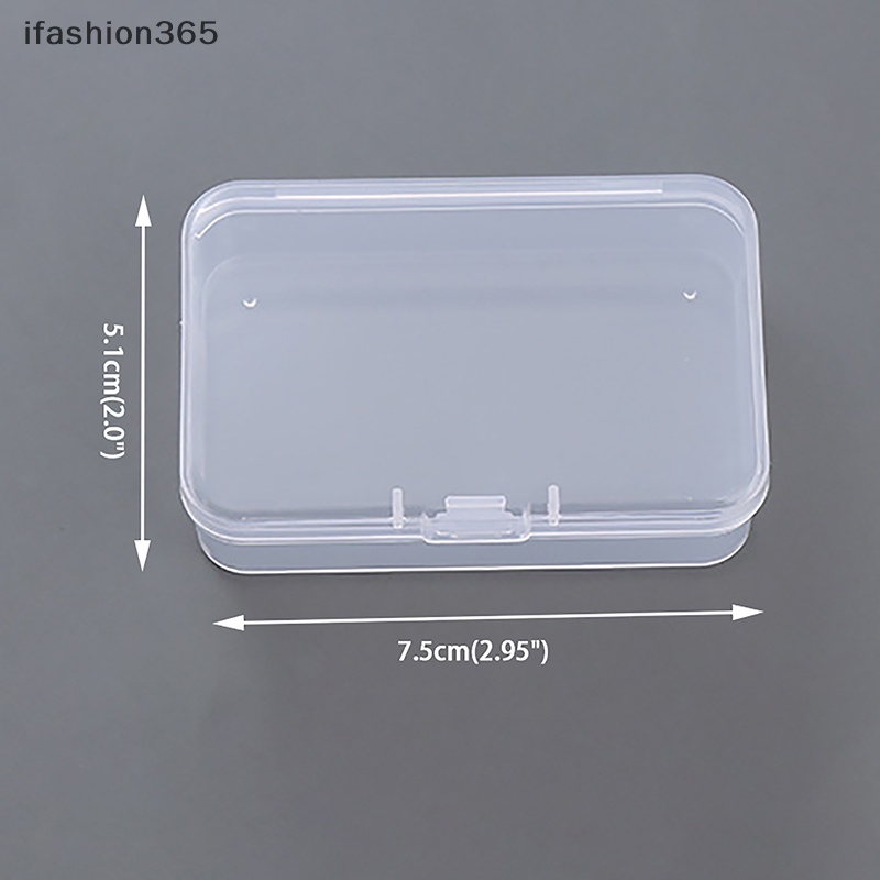 Set 2 Hộp Nhựa Vuông Trong Suốt Đựng Trang Sức Tiện Dụng ifashion365