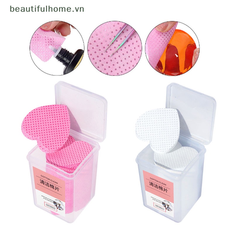 Bộ 200 Khăn Cotton Tẩy Sơn Móng Tay Tiện Dụng