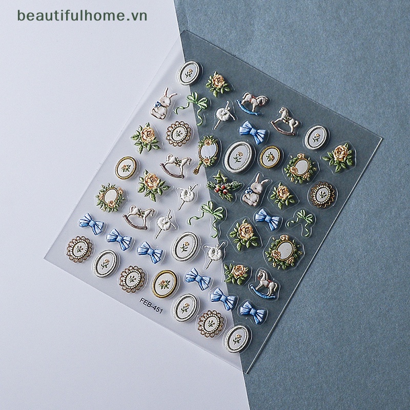 Miếng Dán Trang Trí Móng Tay Ba Chiều Diy