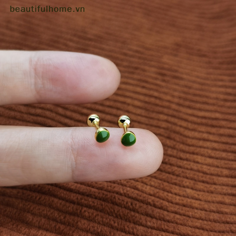 1 Đôi Bông Tai Hình Quả Bơ Dạng Xoắn Ốc Dành Cho Nữ