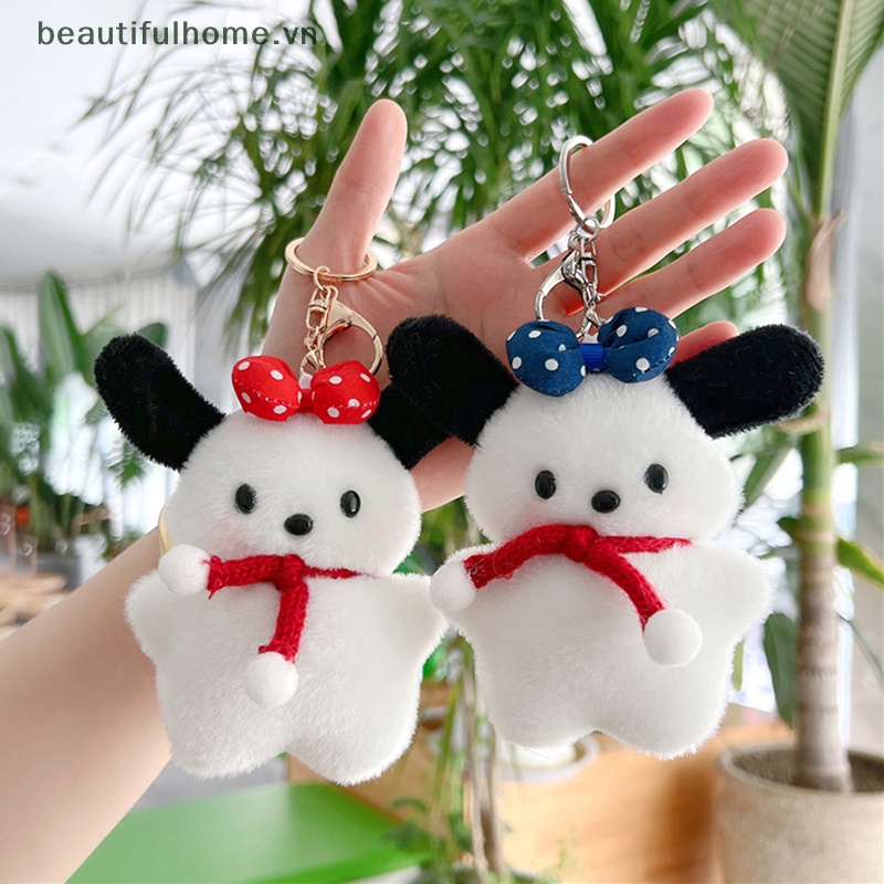 [beautifulhome] Móc Khóa Hình Búp Bê Nhồi Bông Pochacco Plushie Hoạt Hình Dễ Thương [beauty]