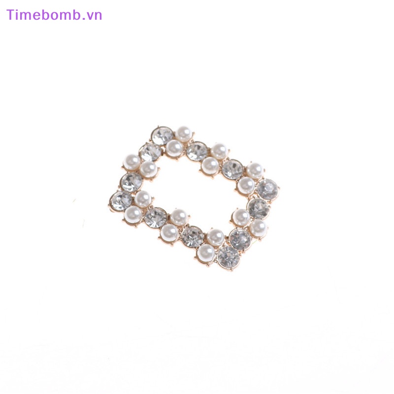 # Túi Đeo Chéo Thời Trang Hàn Cho Nữ # 1 Kẹp Kim Loại Đính Đá Và Ngọc Trai Giả Trang Trí Giày Cho Cô Dâu