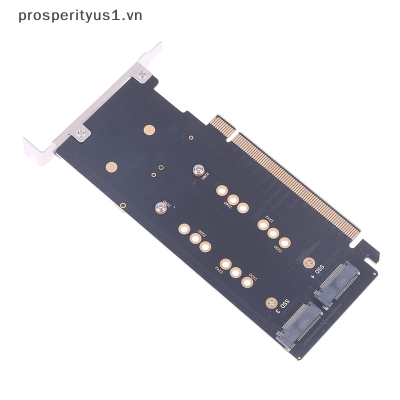 1 CARD Mở Rộng Chuyển Đổi PCI-E m.2 X16 Sang 4X NVME Pcie PCI-E3.0 GEN3 X16 Sang 4 * NVME