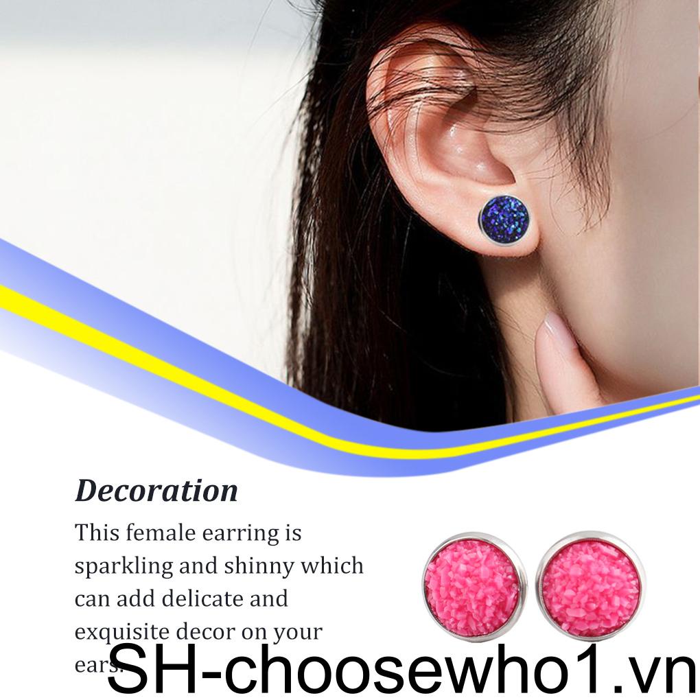 1 Đôi Khuyên Tai Thép Không Gỉ Thời Trang Nữ