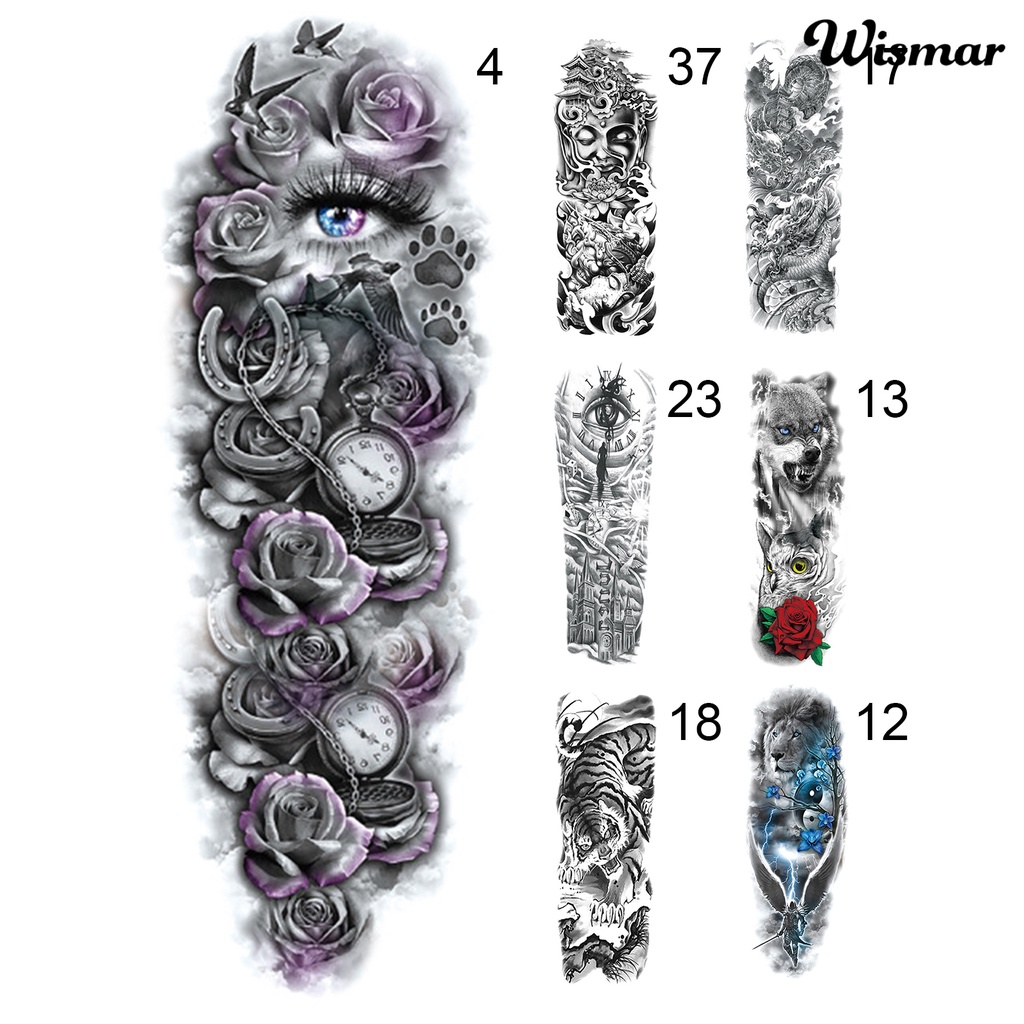 Hình Xăm Tạm Thời Chống Nước Toàn Thân Thời Trang