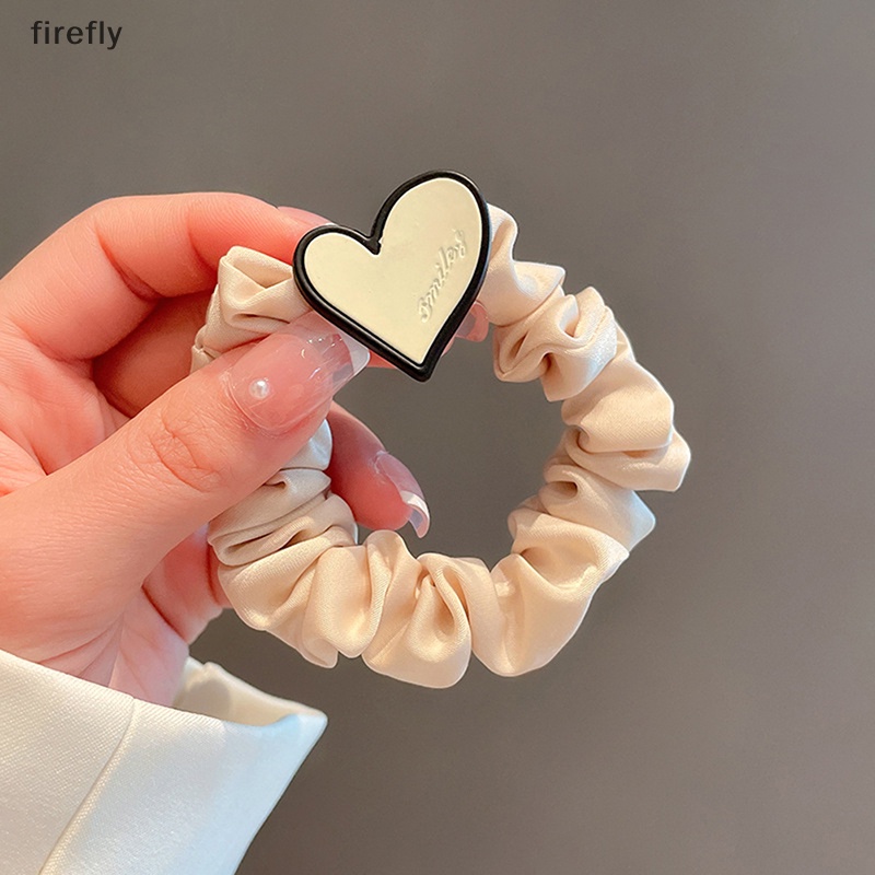 Dây Cột Tóc Cao Su Co Giãn Dày Dặn In Chữ Love Thời Trang Cho Nữ