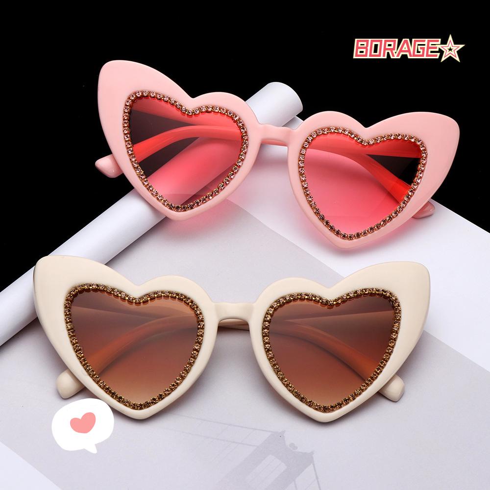 Kính Mát Gọng Trái Tim Thời Trang Cho Nữ