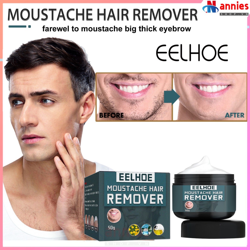 EELHOE Kem Tẩy Lông Nam Nhẹ Nhàng Sạch Sẽ Và Không Kích Thích Loại Bỏ Râu Cơ Thể Lông Ngực Và Lông Nách