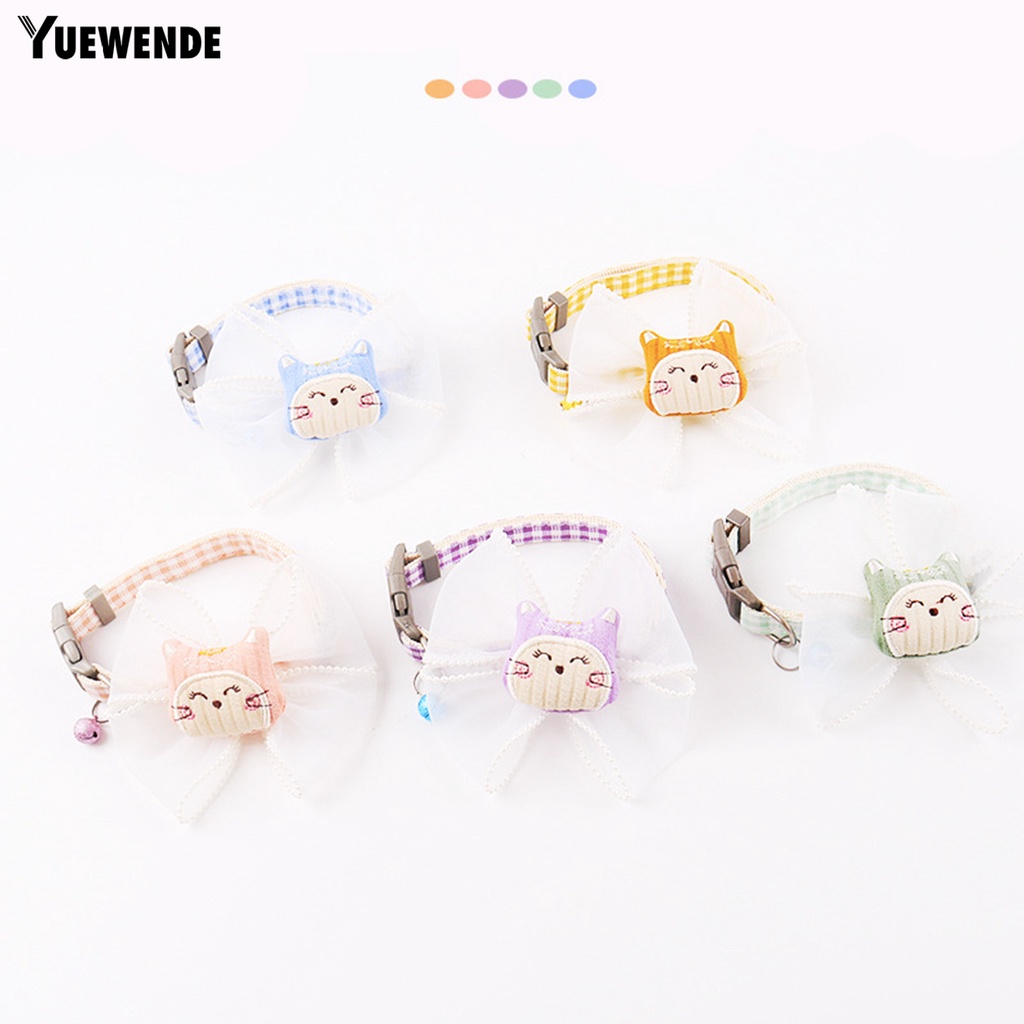 Yếm Đeo Cổ YQ.E Bằng Polyester Thiết Kế Nơ Xinh Xắn Tiện Dụng Cho Thú Cưng