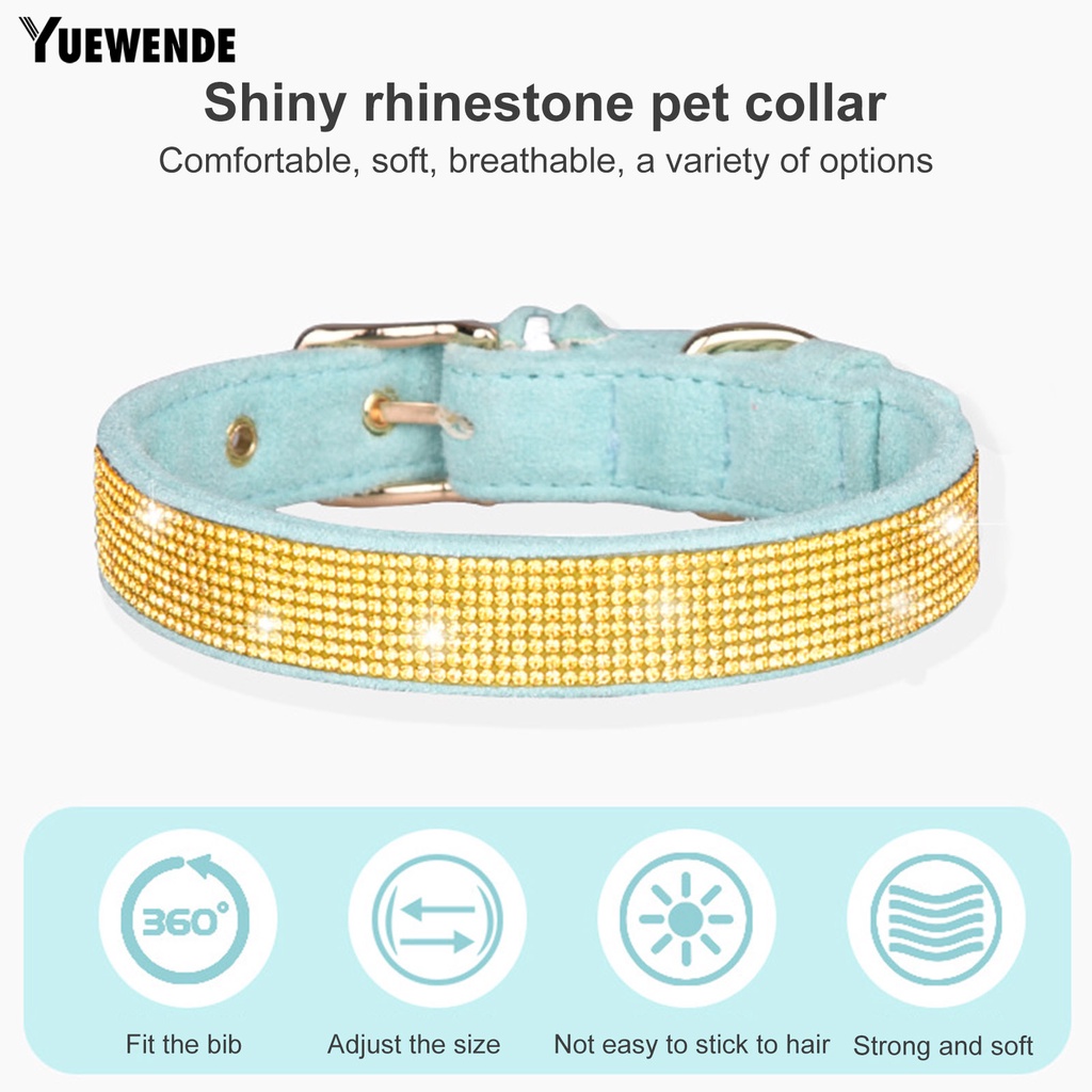 Vòng Cổ Đính Đá Lấp Lánh Dễ Điều Chỉnh Cho Thú Cưng