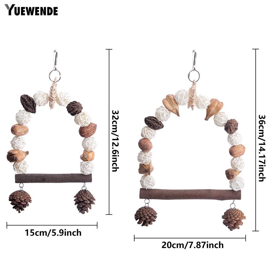 Đồ Chơi Treo Quả Thông Dành Cho Chim Vẹt