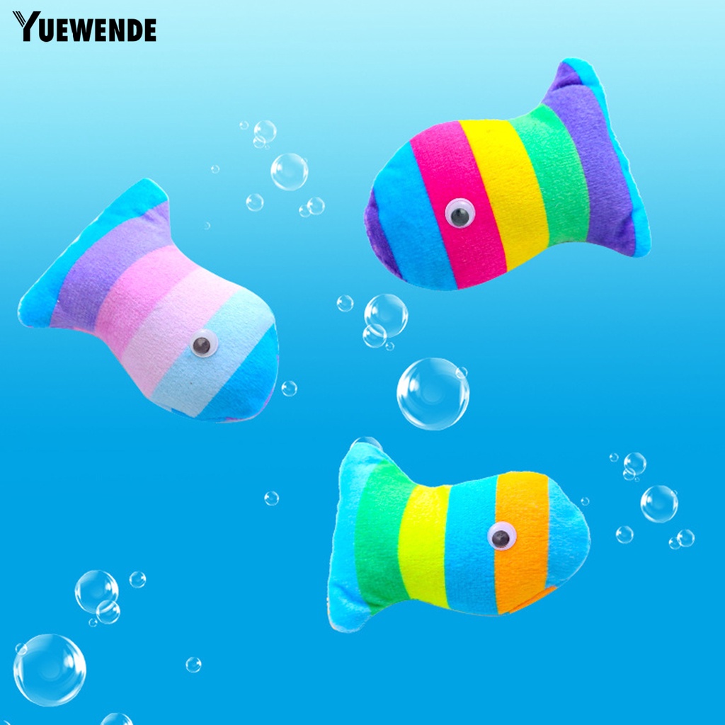 Đồ Chơi Nhồi Bông Mềm Mại Hình Cá Chống Trầy Xước Độ Co Giãn Cao Huấn Luyện Răng Cho Cún Cưng YQ.E