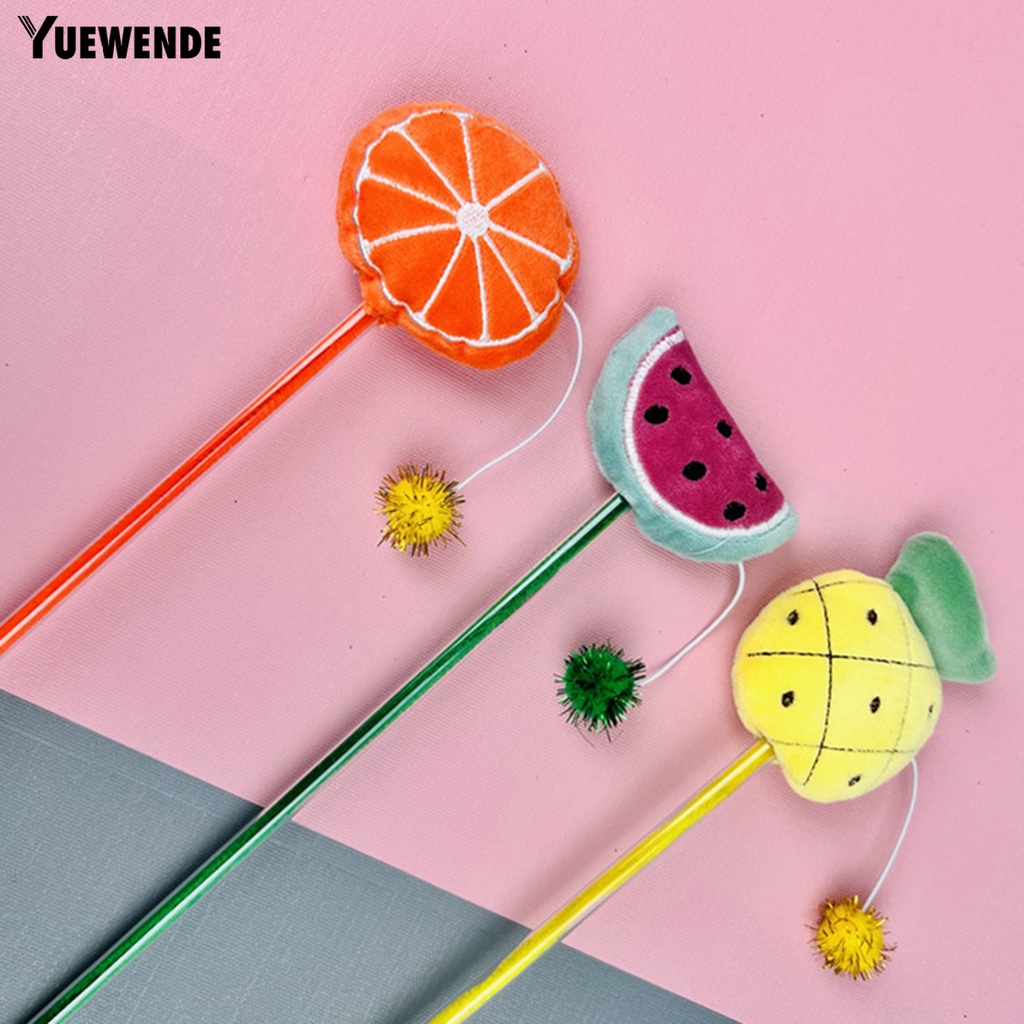 Yq.e Gậy Bắt Mắt Thú Cưng Bằng Nhựa Hình Trái Cây