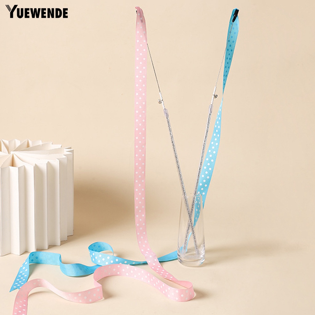 Gậy Đồ Chơi Gắn Dây Ruy Băng Dài Nhiều Màu Sắc Huấn Luyện Cho Mèo Cưng