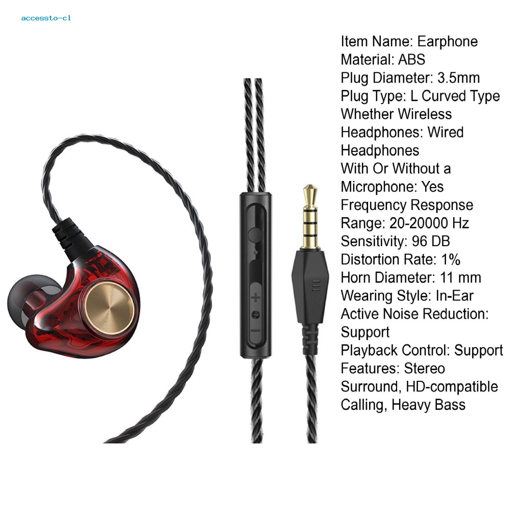 Tai Nghe Chống Sốc Có Dây Giắc 3.5mm Âm Thanh HiFi Dành Cho Điện Thoại