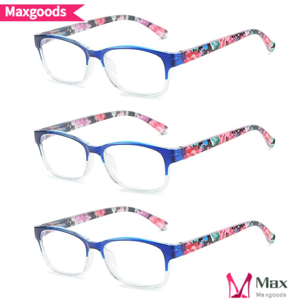 MAXG Kính Đọc Sách Gọng Hoa Siêu Nhẹ Thời Trang