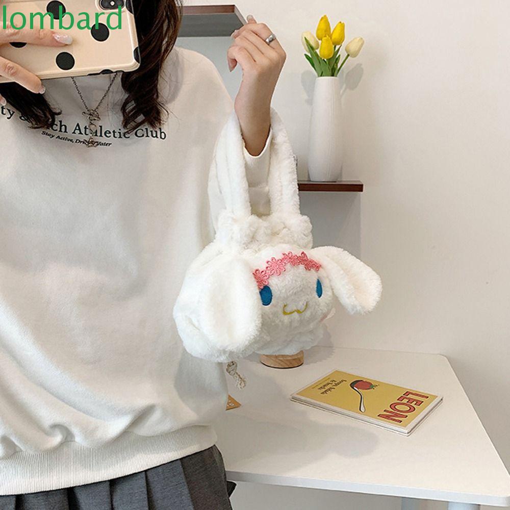Túi Xách Tay Bằng Nhung Lông Thiết Kế Hình Hoạt Hình Giản Dị Phong Cách Lolita Dành Cho Trẻ Nhỏ