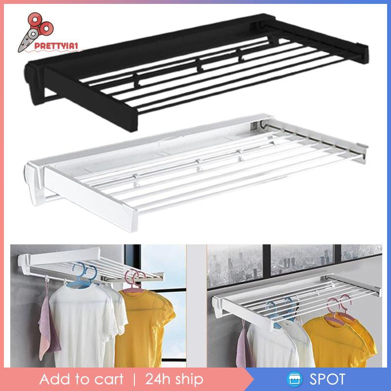 [Prettyia1] Giá Phơi Khô Quần Áo / Giày Dép Có Thể Gấp Gọn Cho Phòng Tắm