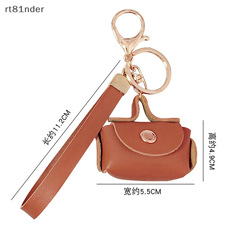 Rt Ví Da Mềm Mini Đựng Tai Nghe / Tiền Xu / Móc Khóa Kiểu Dáng Dễ Thương