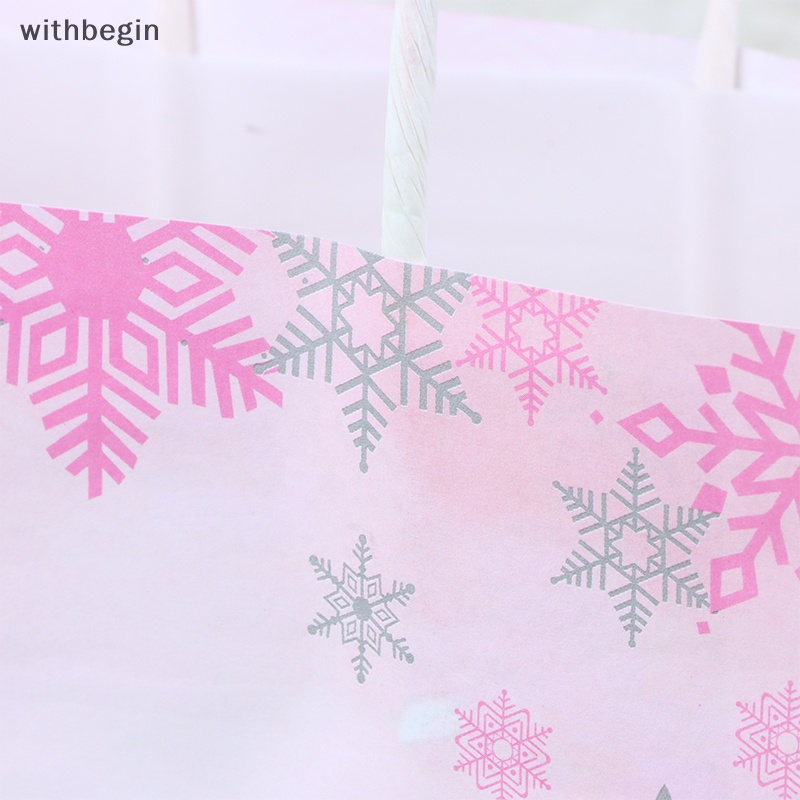 Bộ 5 Túi Đựng Quà Tặng Họa Tiết Bươm Bướm / Vương Miện / Hoa Tuyết Độc Đáo