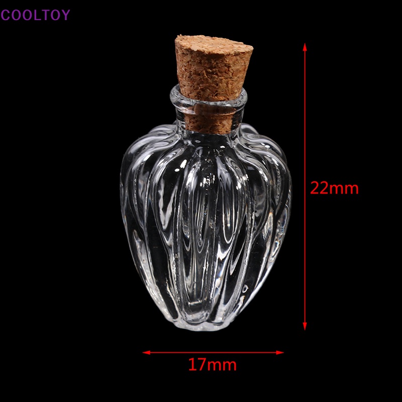 Cooltoy Lọ Thủy Tinh Mini Có Nút Bần Trang Trí Nhà Búp Bê