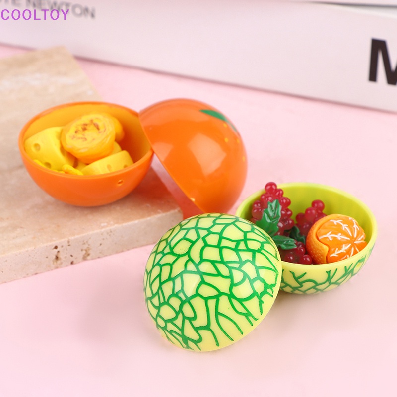 Cooltoy Set 4 Tô Đựng Trái Cây Đồ Chơi Mini Trang Trí Nhà Búp Bê